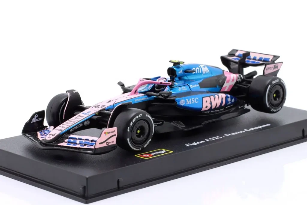 โมเดลรถ 1:43 Alpine A525 #43 Franco Colapinto ฟอร์มูล่าวัน ปี 2025 Bburago 18-38258 #43