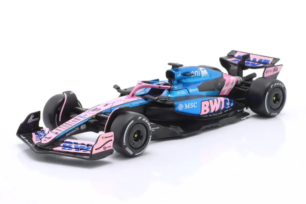 โมเดลรถ 1:43 Alpine A525 #10 Pierre Gasly ฟอร์มูล่าวัน ปี 2025 Bburago 18-38257 #10
