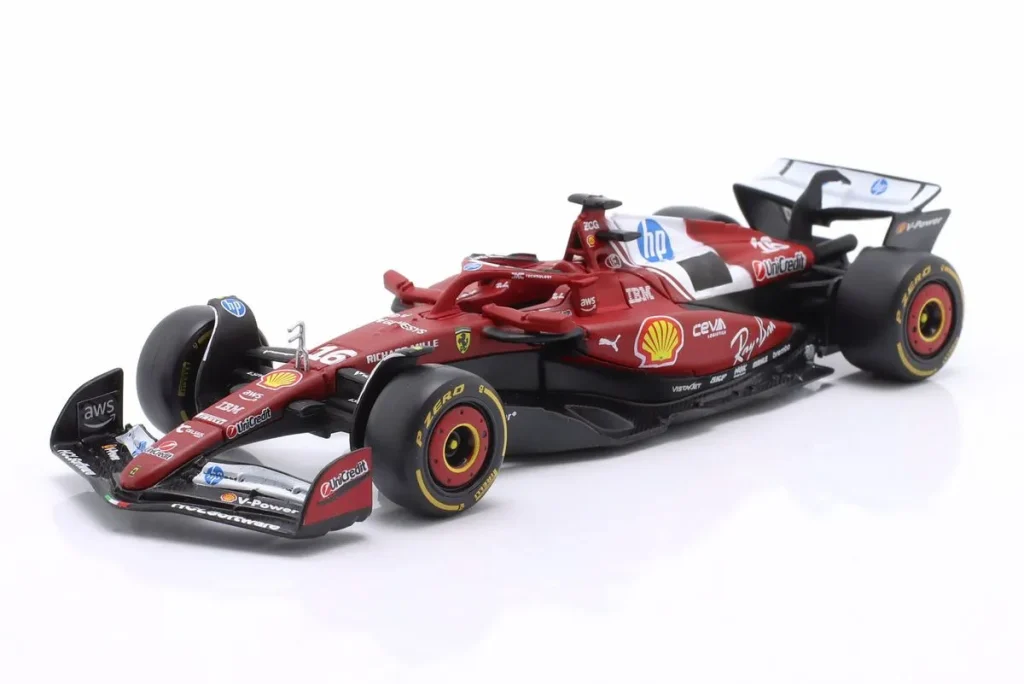 โมเดลรถ 1:43 Ferrari SF-25 #16 Charles Leclerc ฟอร์มูล่าวัน ปี 2025 Bburago 18-36853 #16