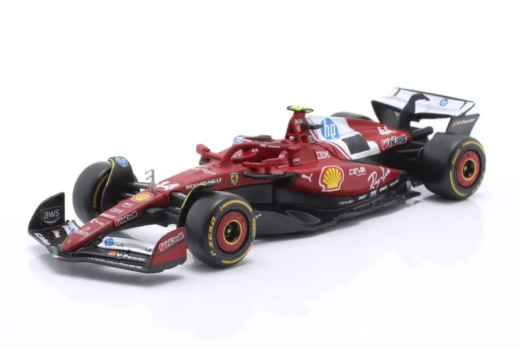 โมเดลรถ 1:43 Ferrari SF-25 #44 Lewis Hamilton ฟอร์มูล่าวัน ปี 2025 Bburago 18-36853 #44