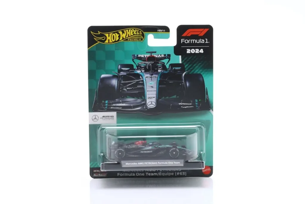 โมเดลรถ 1:64 Mercedes-AMG F1 W15 E Performance #63 George Russell ฟอร์มูล่าวัน ปี 2024 HotWheels