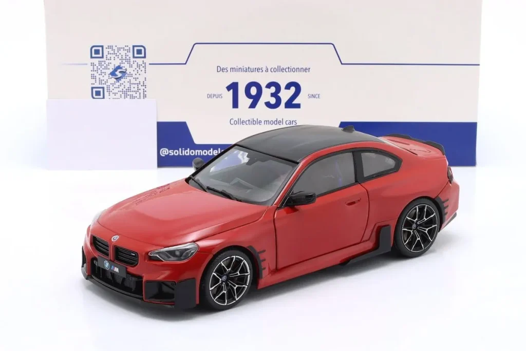โมเดลรถ 1:18 BMW M2 Performance Parts (G87) ปี 2024 สี Toronto แดง Solido