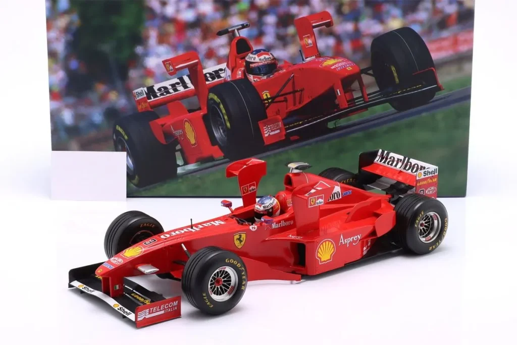 โมเดลรถ 1:12 Ferrari F300 พร้อม Tower Wings #3 Michael Schumacher อันดับ 2 & Schnellste Rennrunde San Marino GP (Imola) ฟอร์มูล่าวัน ปี 1998 WERK83