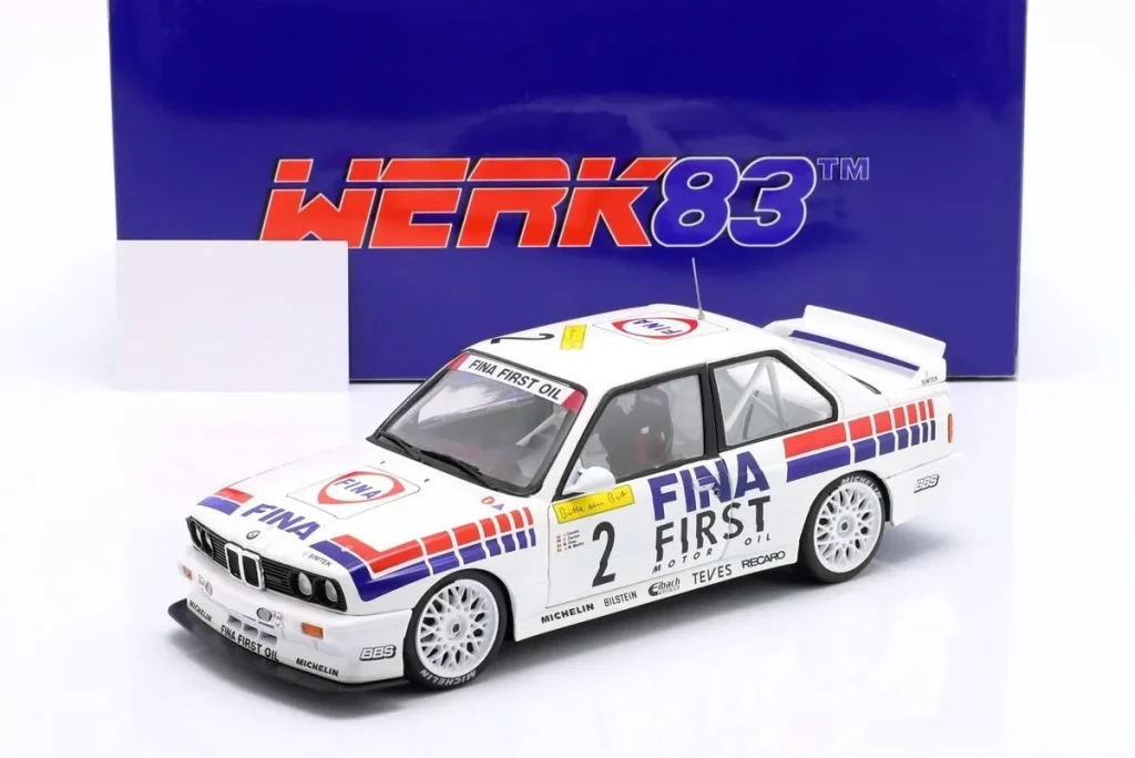 โมเดลรถ 1:18 BMW M3 #2 Johnny Cecotto, Christian Danner, Jean-Michel Martin, Marc Duez 24 ชั่วโมง เนือร์บวร์กริง ปี 1992 WERK83