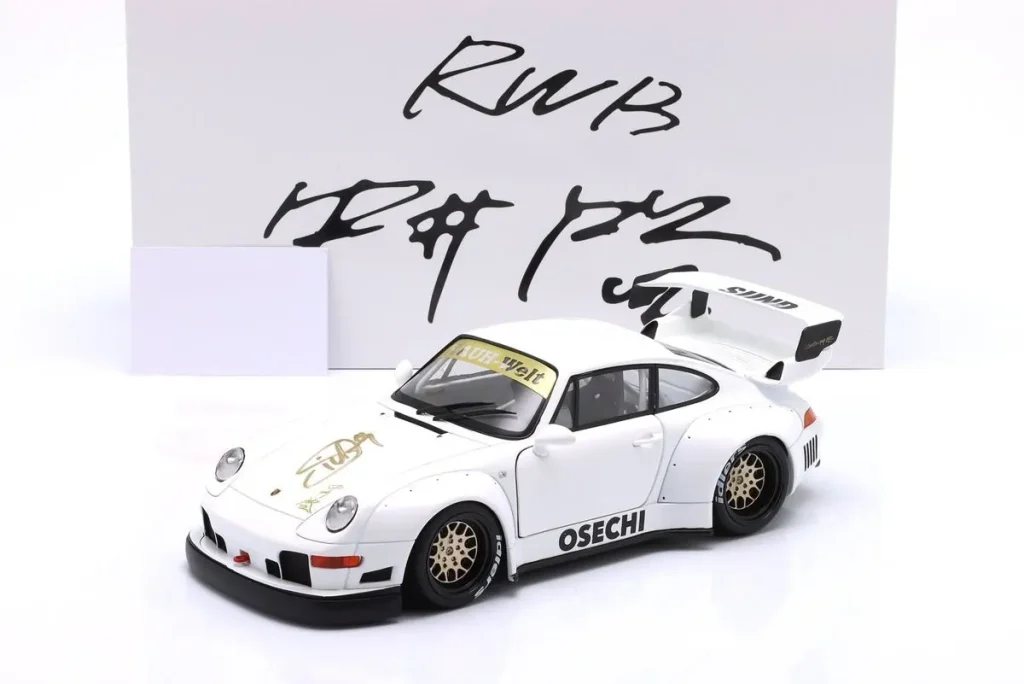 โมเดลรถ 1:18 Porsche 911 (993) RWB Rauh-Welt Osechi G2.2 Sidney Hoffmann สีขาว