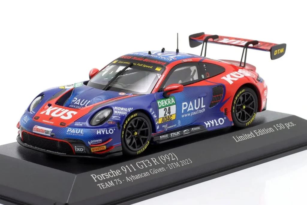 โมเดลรถ 1:43 Porsche 911 (992) GT3 R #24 Ayhancan Güven DTM ปี 2023 Minichamps