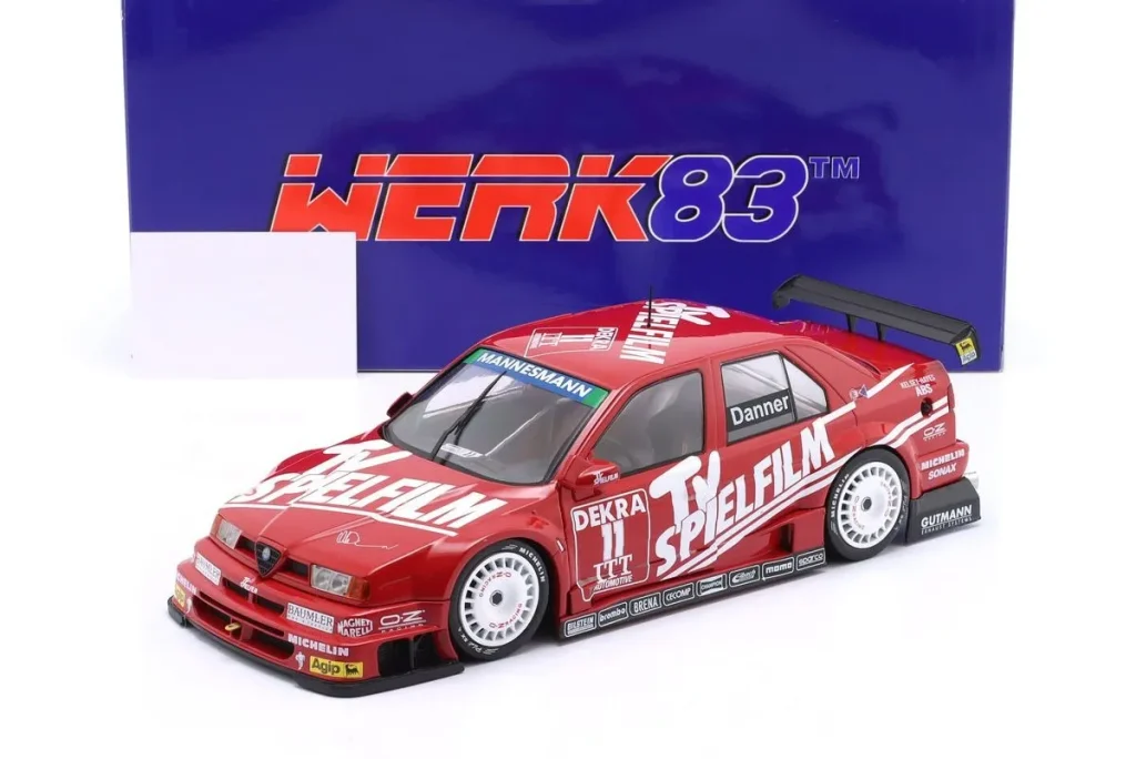 โมเดลรถ 1:18 Alfa Romeo 155 V6 TI “TV Spielfilm” #11 Christian Danner DTM / ITC ปี 1995 WERK83