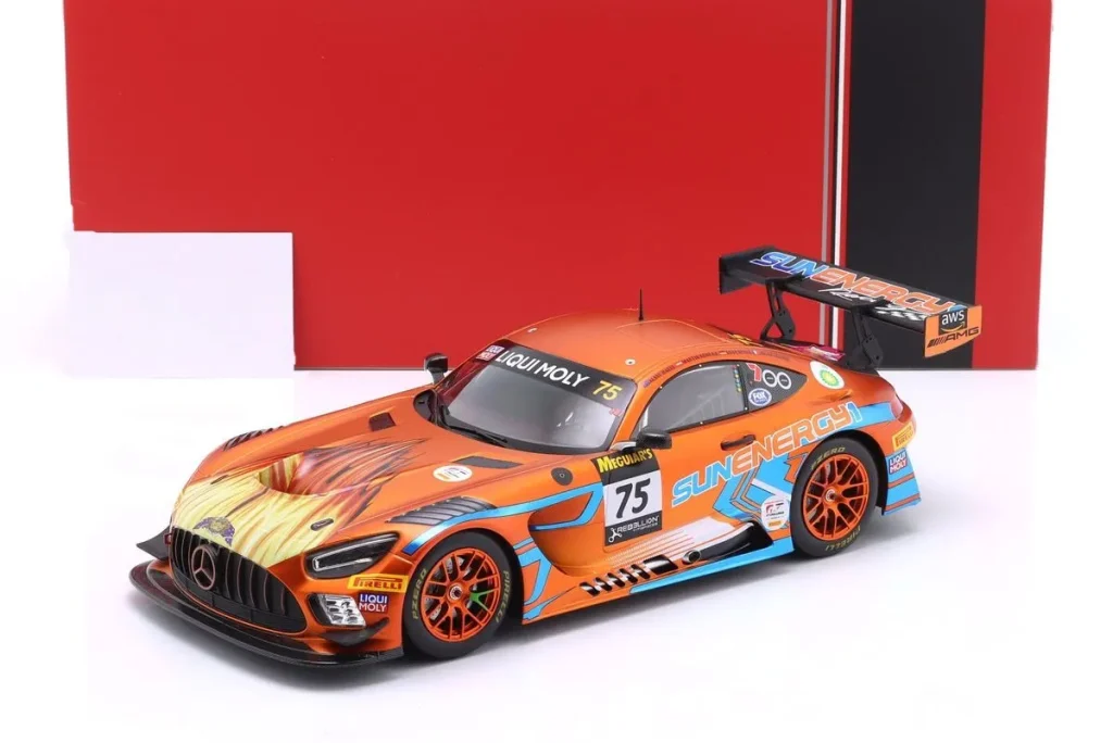 โมเดลรถ 1:18 Mercedes-AMG GT3 Evo #75 Kenny Habul, Jules Gounon, Martin Konrad, Luca Stolz ผู้ชนะ 12h Bathurst ปี 2022 Ixo