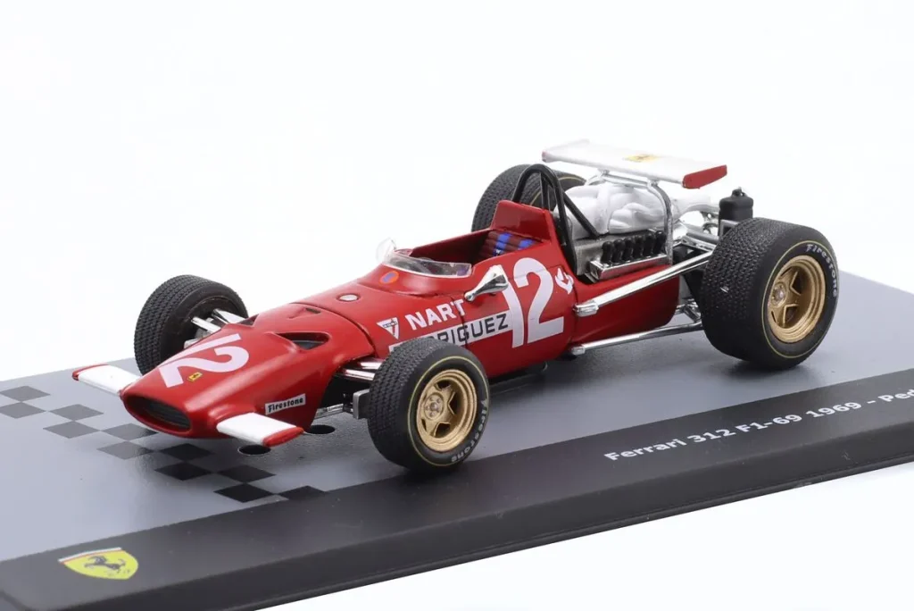 โมเดลรถ 1:43 Ferrari 312 #12 Pedro Rodriguez ฟอร์มูล่าวัน ปี 1969 Altaya
