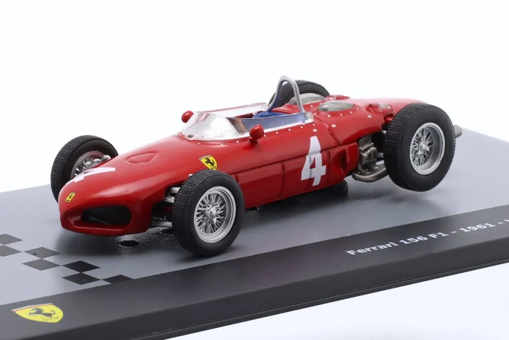 โมเดลรถ 1:43 Ferrari 156 #4 Wolfgang Graf Berghe von Trips ฟอร์มูล่าวัน ปี 1961 Altaya MX7ALA0085