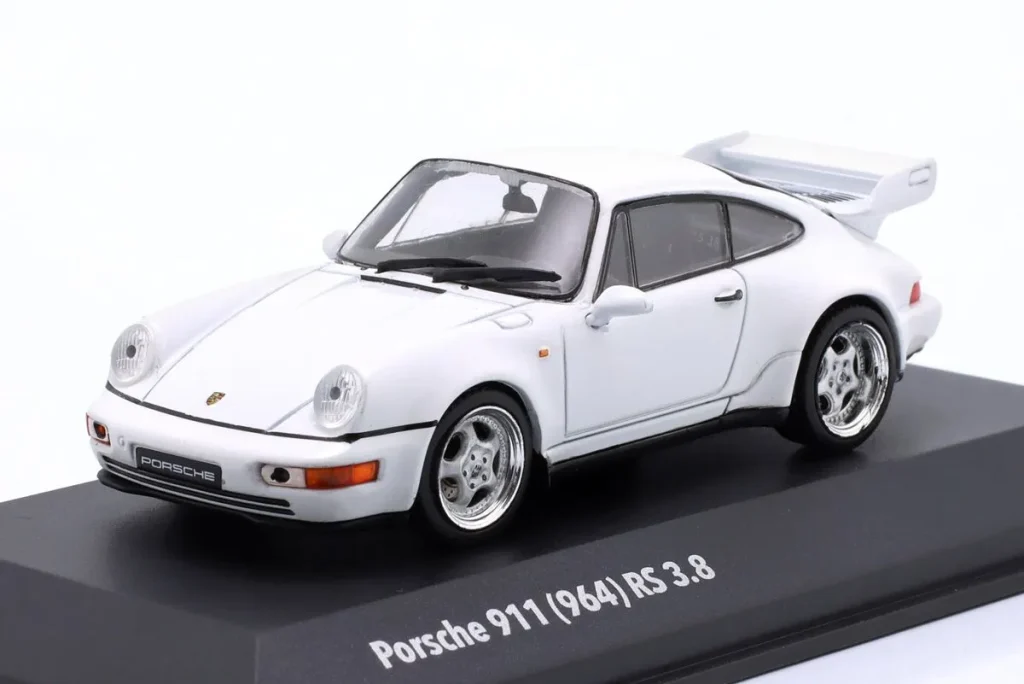 โมเดลรถ 1:43 Porsche 911 (964) RS 3.8 ปี 1994 สี Grand Prix ขาว Solido