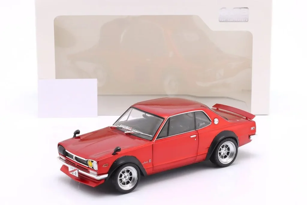 โมเดลรถ 1:18 Nissan Skyline (C10) “Hakosuka” Solido Works ปี 1970 สีแดงเมทัลลิก Solido