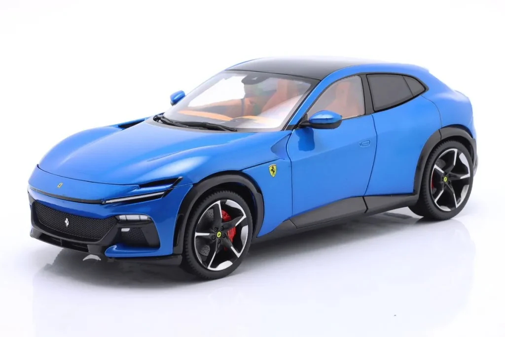 โมเดลรถ 1:18 Ferrari Purosangue ปี 2022 สีคอร์ซ่าน้ำเงิน Polistil