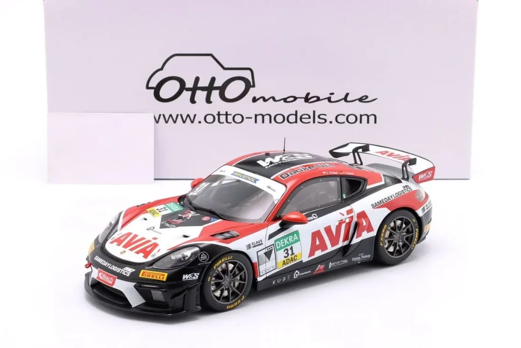 โมเดลรถ 1:18 Porsche 718 Cayman GT4 RS CS #31 Finn Zulauf, Josef Knopp Champion ADAC GT4 Deutschland ปี 2024 Ottomobile
