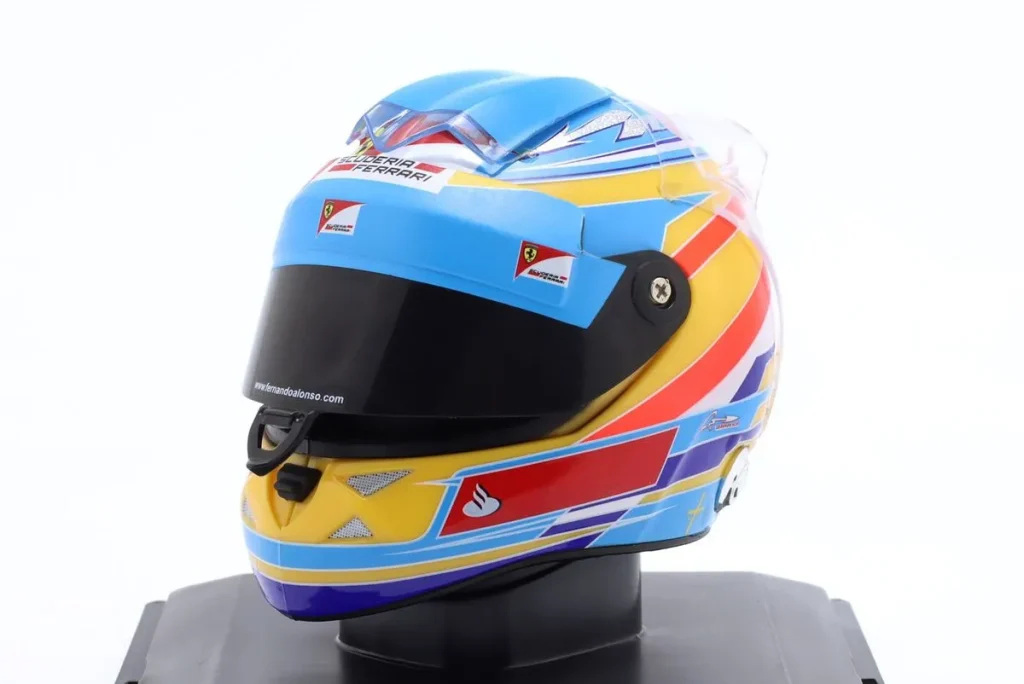 หมวกนักแข่งจำลอง 1:5 Ferrari F2012 #5 Fernando Alonso ฟอร์มูล่าวัน ปี 2012 Spark