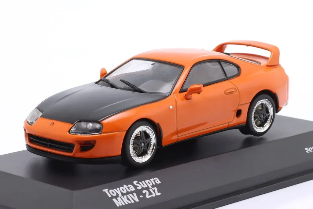 车型 1:43 Toyota Supra Mk IV 年 2001 橙色 custom Solido