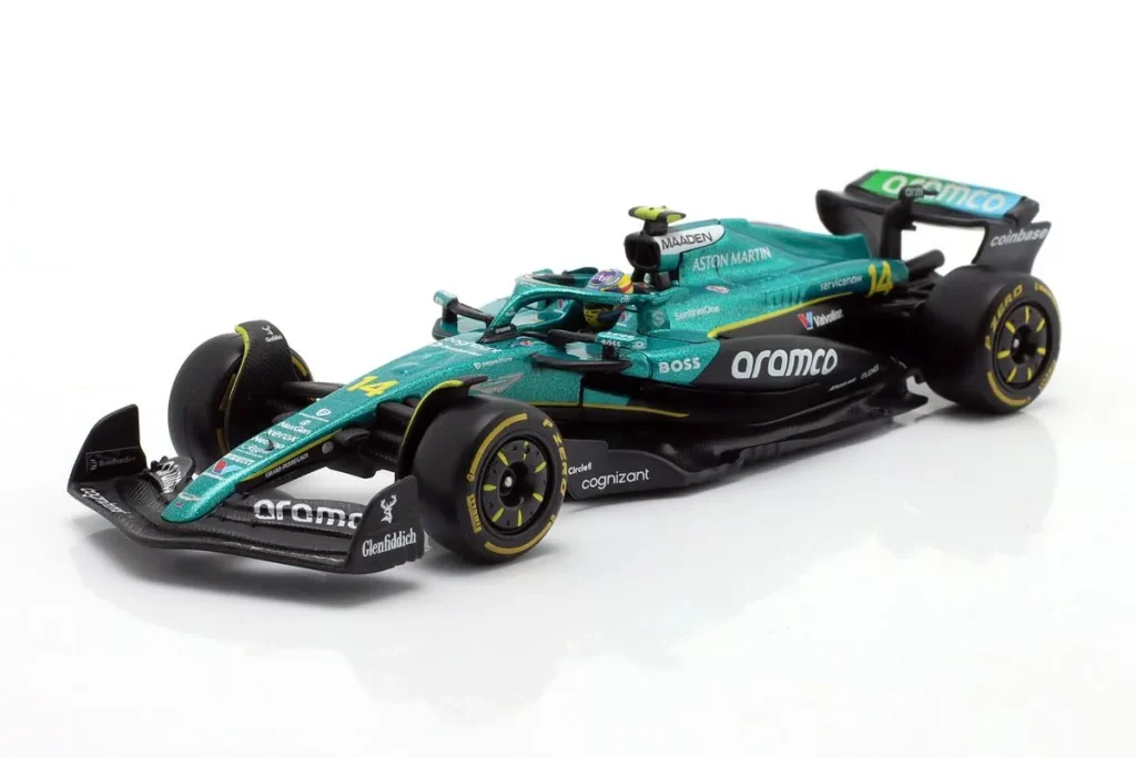 โมเดลรถ 1:43 Aston Martin AMR25 #14 Fernando Alonso ฟอร์มูล่าวัน ปี 2025 Bburago 18-38251 #14