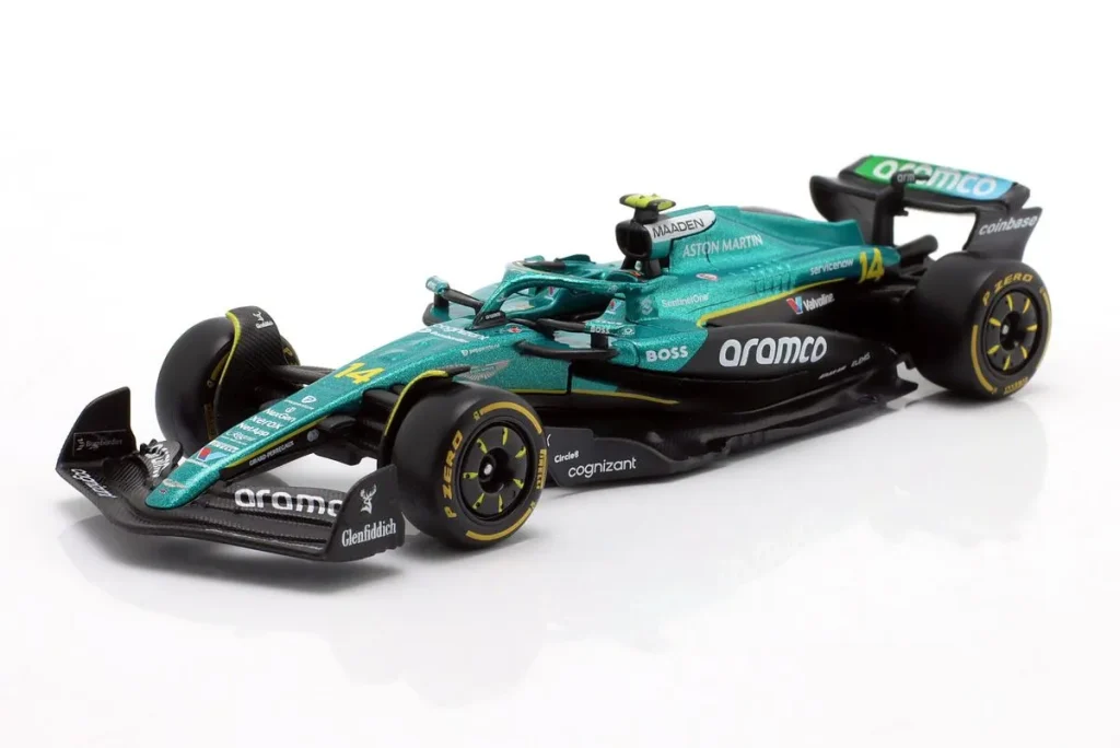 โมเดลรถ 1:43 Aston Martin AMR25 #14 Fernando Alonso ฟอร์มูล่าวัน ปี 2025 Bburago 18-38250 #14