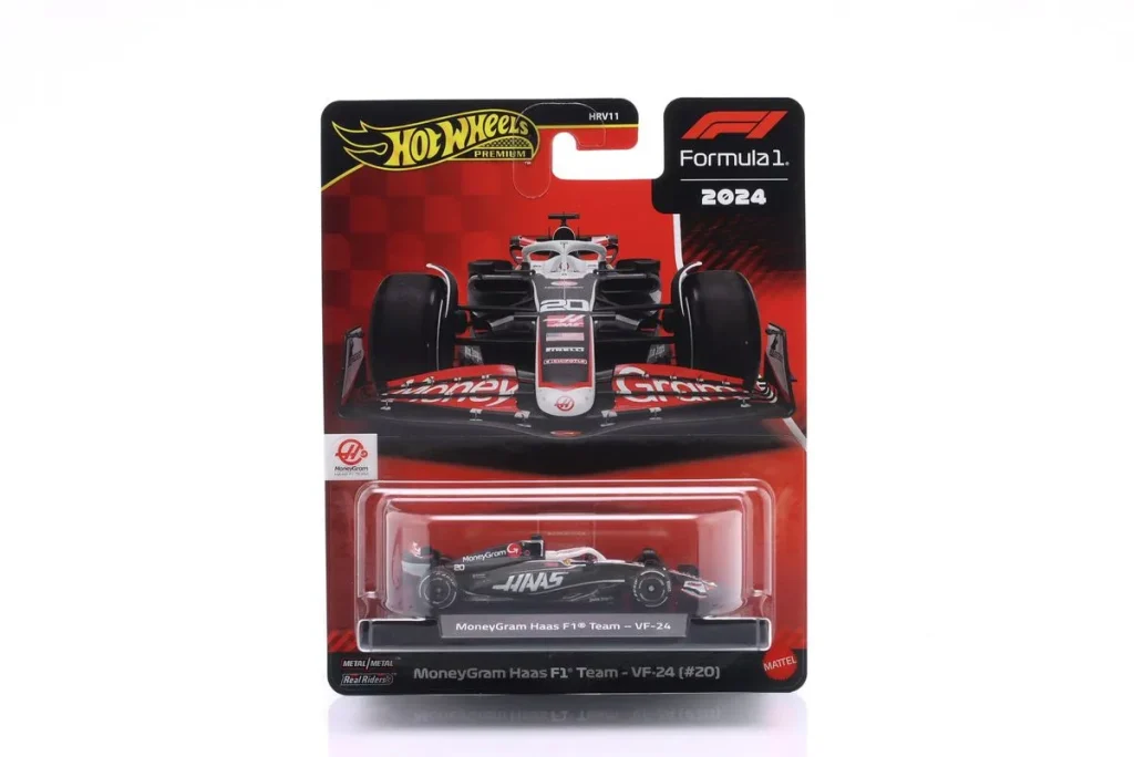 โมเดลรถ 1:64 Haas VF-24 #20 Kevin Mgnussen ฟอร์มูล่าวัน ปี 2024 HotWheels