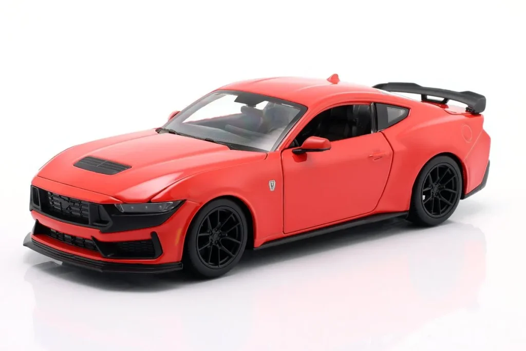 Model 1:24 Ford Mustang Darkhorse year 2024 metallic red Maisto