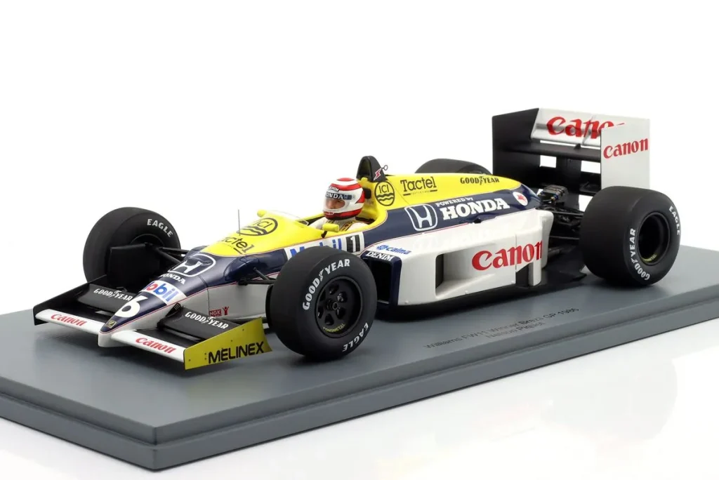 โมเดลรถ 1:18 Williams FW11 #6 Nelson Piquet ผู้ชนะ Brasilien GP ฟอร์มูล่าวัน ปี 1986 Spark