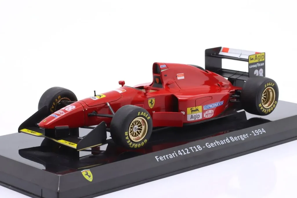 โมเดลรถ 1:24 Ferrari 412T1/B #28 Gerhard Berger ฟอร์มูล่าวัน ปี 1994 Premium Collectibles