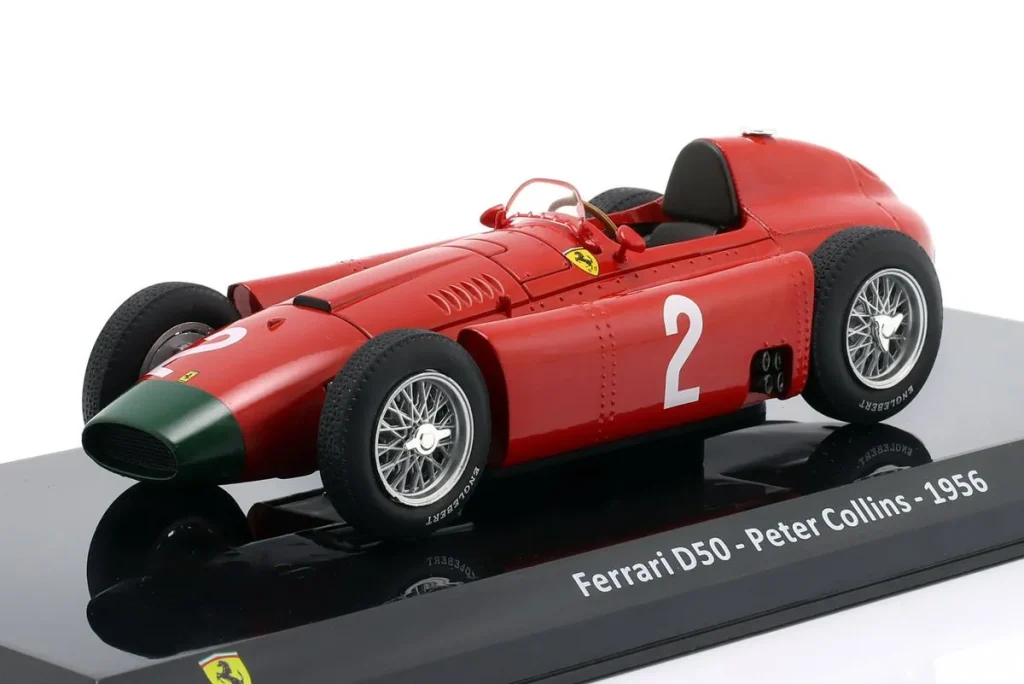 โมเดลรถ 1:24 Ferrari D50 #2 Peter Collins ฟอร์มูล่าวัน ปี 1956 Premium Collectibles