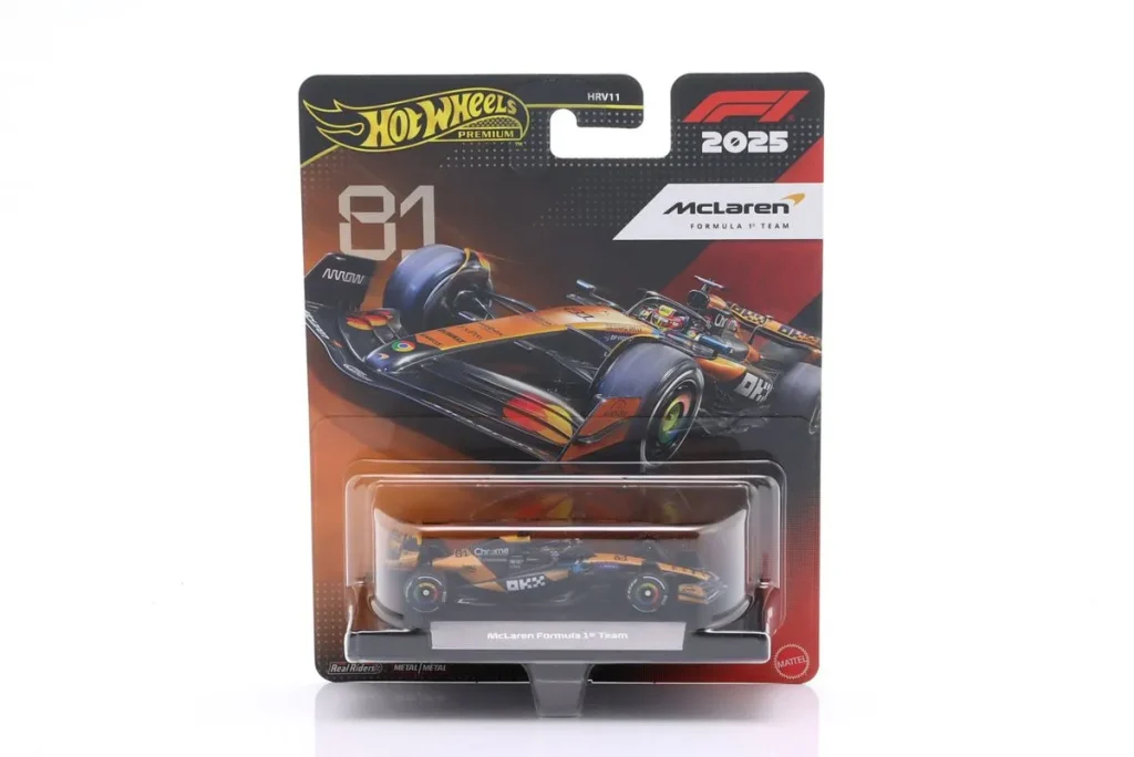 车型 1:64 McLaren MCL39 #81 Oscar Piastri 一级方程式年 2025 HotWheels