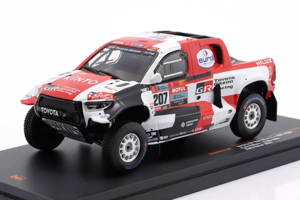 车型 1:43 Toyota GR DKR Hilux #207 Giniel de Villiers, Dennis Murphy 排名 5 拉力赛 Dakar 年 2022 Ixo