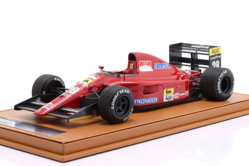 โมเดลรถ 1:18 Ferrari 642 #28 Jean Alesi อันดับ 4 Spanien GP ฟอร์มูล่าวัน ปี 1991 Tecnomodel