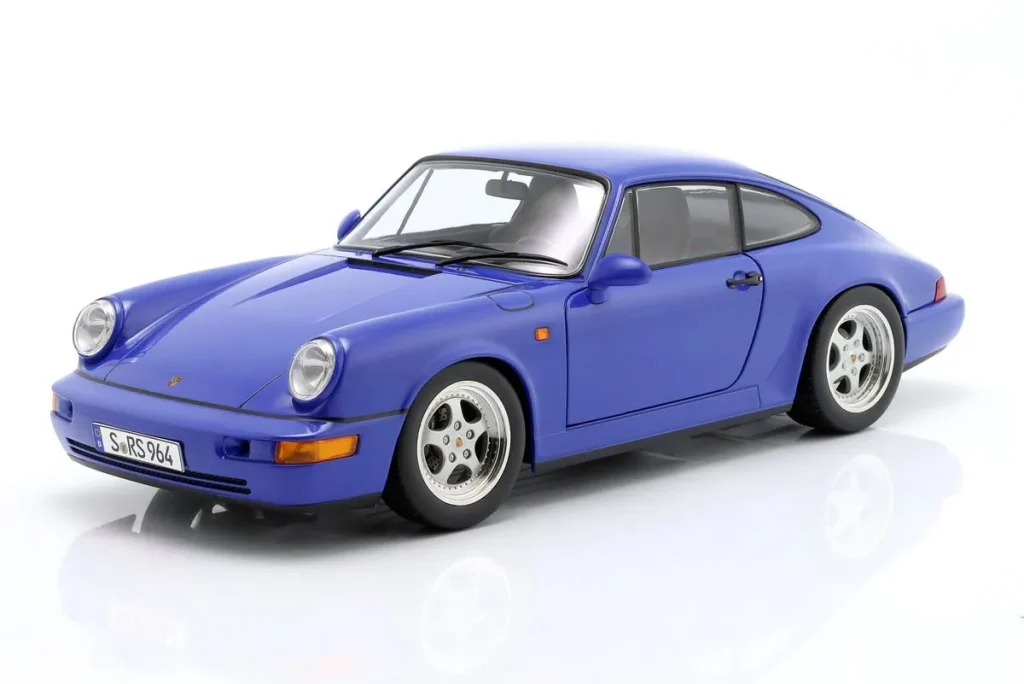 โมเดลรถ 1:12 Porsche 911 (964) RS ปี 1992 สีน้ำเงิน KK-Scale KKDC120244S