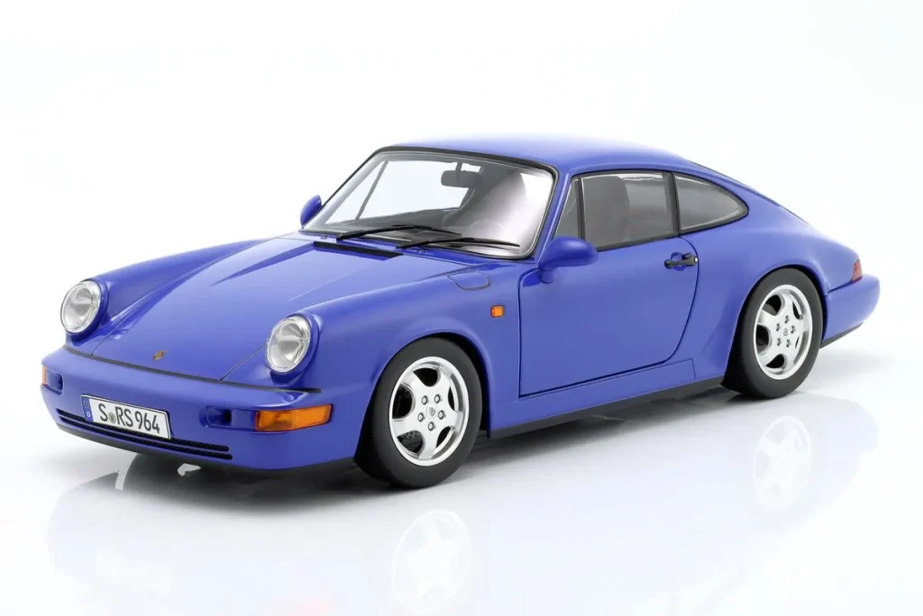 โมเดลรถ 1:12 Porsche 911 (964) RS ปี 1992 สีน้ำเงิน KK-Scale KKDC120244C
