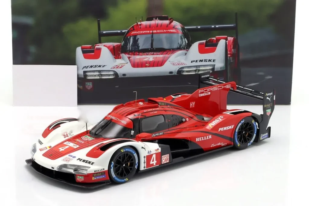 โมเดลรถ 1:18 Porsche 963 #4 Mathieu Jaminet, Felipe Nasr, Nick Tandy 24 ชั่วโมง เลอมังส์ ปี 2024 Ixo