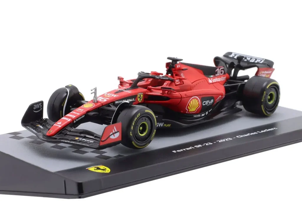 โมเดลรถ 1:43 Ferrari SF-23 #16 Charles Leclerc ฟอร์มูล่าวัน ปี 2023 Altaya