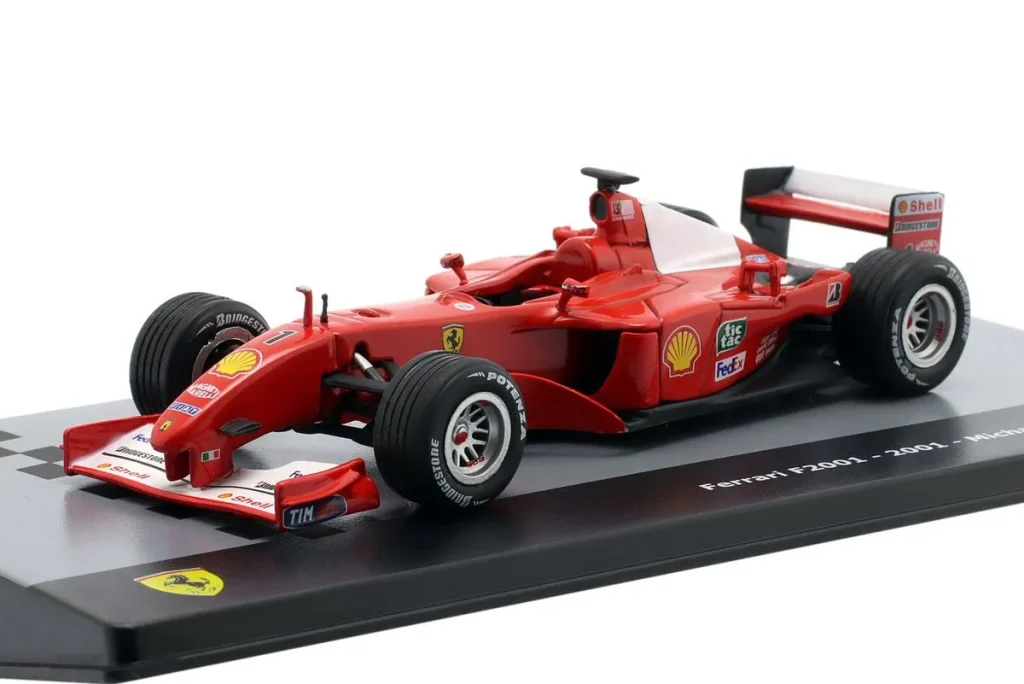โมเดลรถ 1:43 Ferrari F2001 #1 Michael Schumacher ฟอร์มูล่าวัน ปี 2001 Altaya