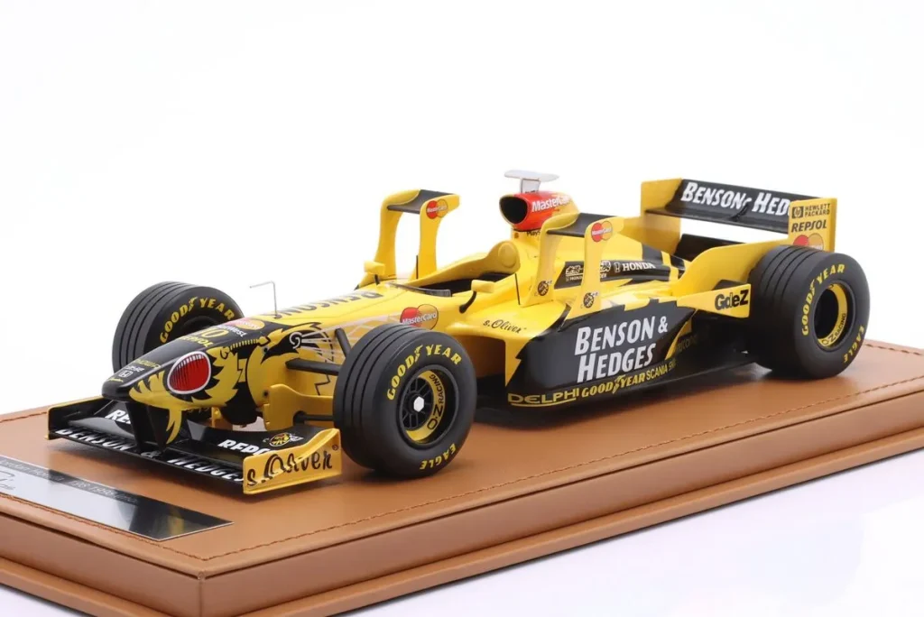 โมเดลรถ 1:18 Jordan 197 #10 Ralf Schumacher อันดับ 7 San Marino GP ฟอร์มูล่าวัน (Imola) ปี 1998 Tecnomodel