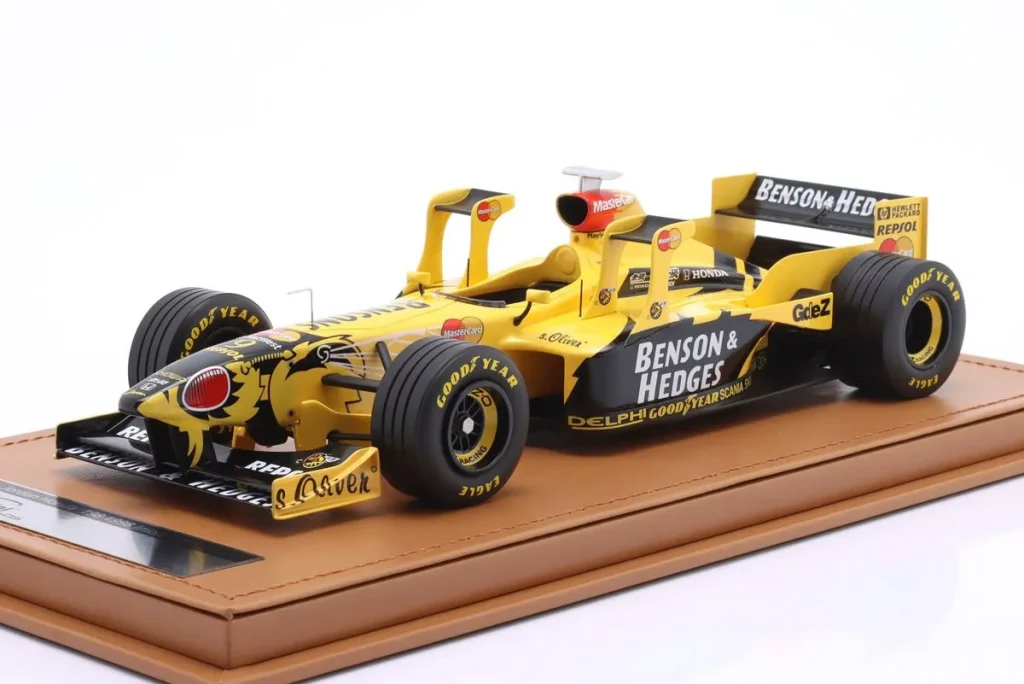โมเดลรถ 1:18 Jordan 197 #9 Damon Hill อันดับ 10 San Marino GP ฟอร์มูล่าวัน (Imola) ปี 1998 Tecnomodel