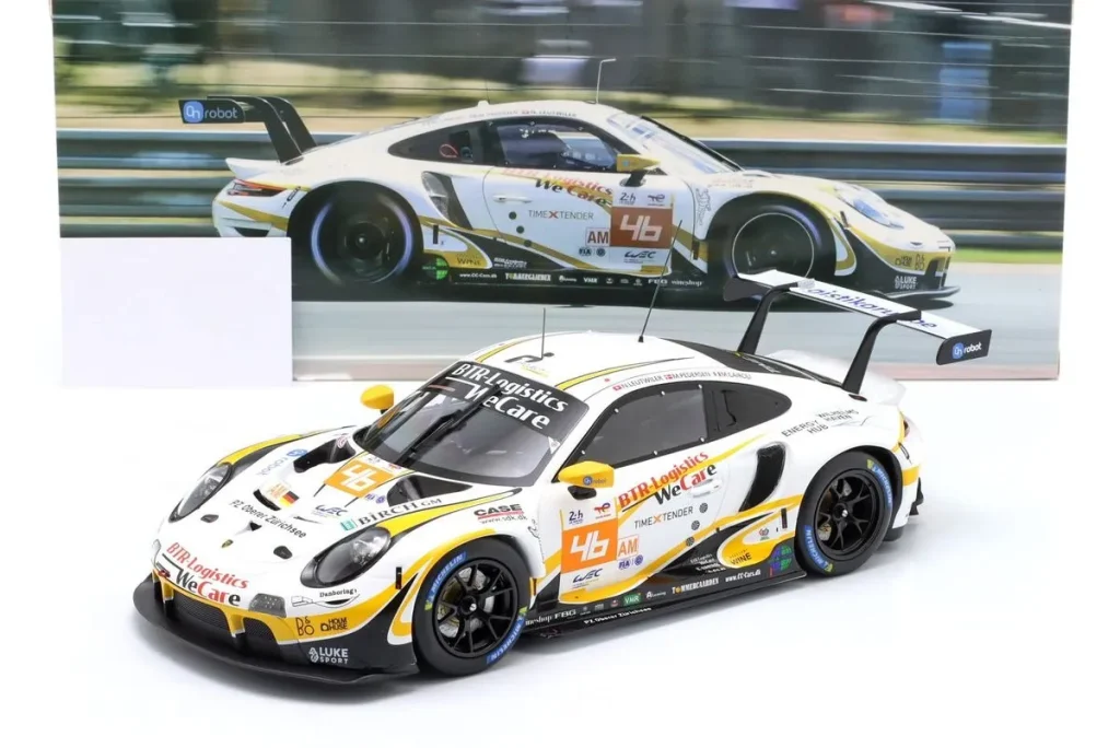 โมเดลรถ 1:18 Porsche 911 RSR-19 #46 Matteo Cairoli, Mikkel O. Pedersen, Nicolas Leutwiler 24 ชั่วโมง เลอมังส์ ปี 2022 Ixo