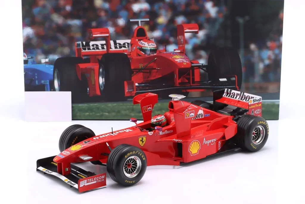 โมเดลรถ 1:12 Ferrari F300 พร้อม Tower Wings #4 Eddie Irvine ฟอร์มูล่าวัน ปี 1998 WERK83