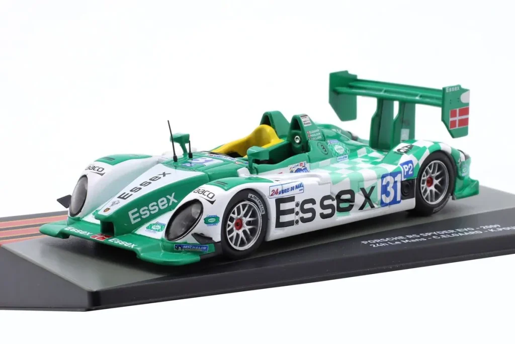 โมเดลรถ 1:43 Porsche RS Spyder Evo #31 Emmanuel Collard, Casper Elgaard, Kristian Poulsen 24 ชั่วโมง เลอมังส์ ปี 2009 Altaya