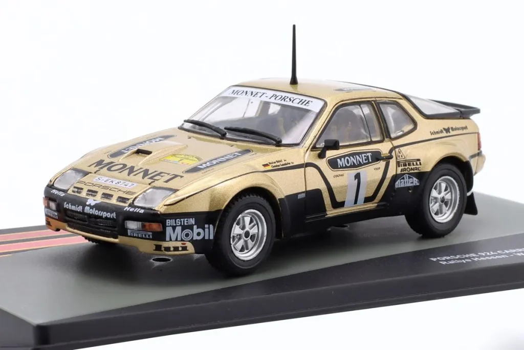โมเดลรถ 1:43 Porsche 924 Carrera GTS #1 Walter Röhrl, Christian Geistdörfer ผู้ชนะ แรลลี่ Hessen ปี 1981 Altaya