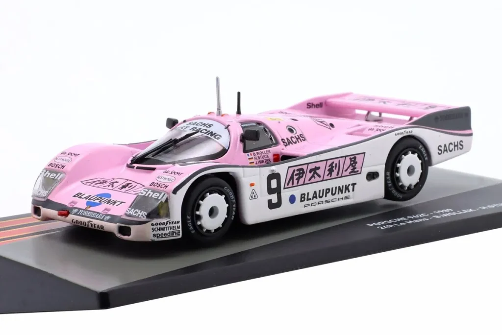 โมเดลรถ 1:43 Porsche 962C #9 Hans-Joachim Stuck, Bob Wollek อันดับ 3 24h LeMans ปี 1989 Altaya