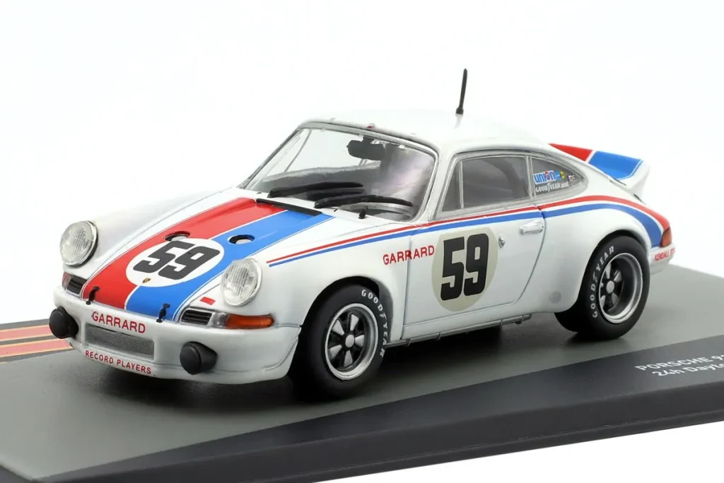 โมเดลรถ 1:43 Porsche 911 Carrera RSR #59 Peter Gregg, Hurley Haywood 24 ชั่วโมง เดย์โทนา ปี 1973 Altaya