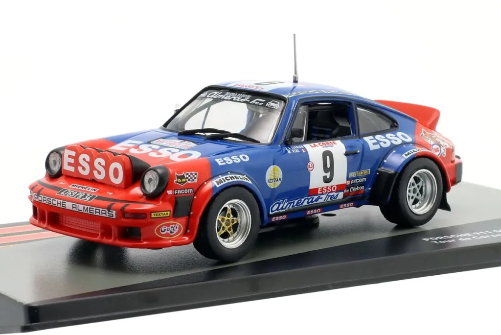 โมเดลรถ 1:43 Porsche 911 SC #9 Jean-LucThérier, Michel Vial ผู้ชนะ แรลลี่ Tour de Corse ปี 1980 Altaya