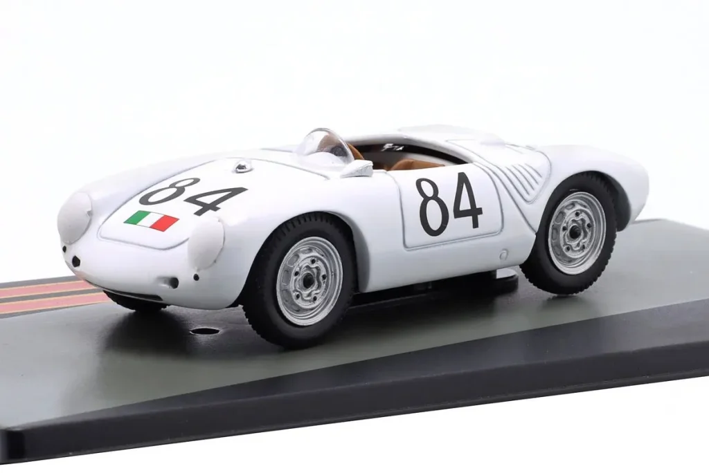 โมเดลรถ 1:43 Porsche 550 RS Spyder #84 Umberto Maglioli ผู้ชนะ Targa Florio ปี 1956 Altaya