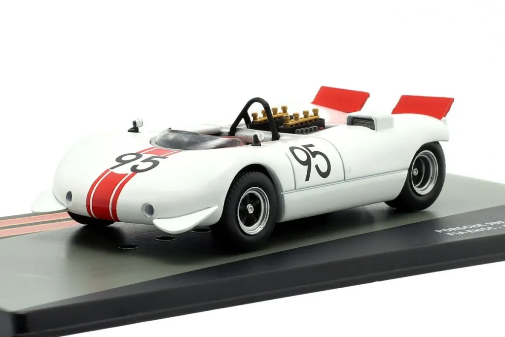 โมเดลรถ 1:43 Porsche 909 Bergspyder #95 Gerhard Mitter ผู้ชนะ European Hill Climb Championship ปี 1968 Altaya