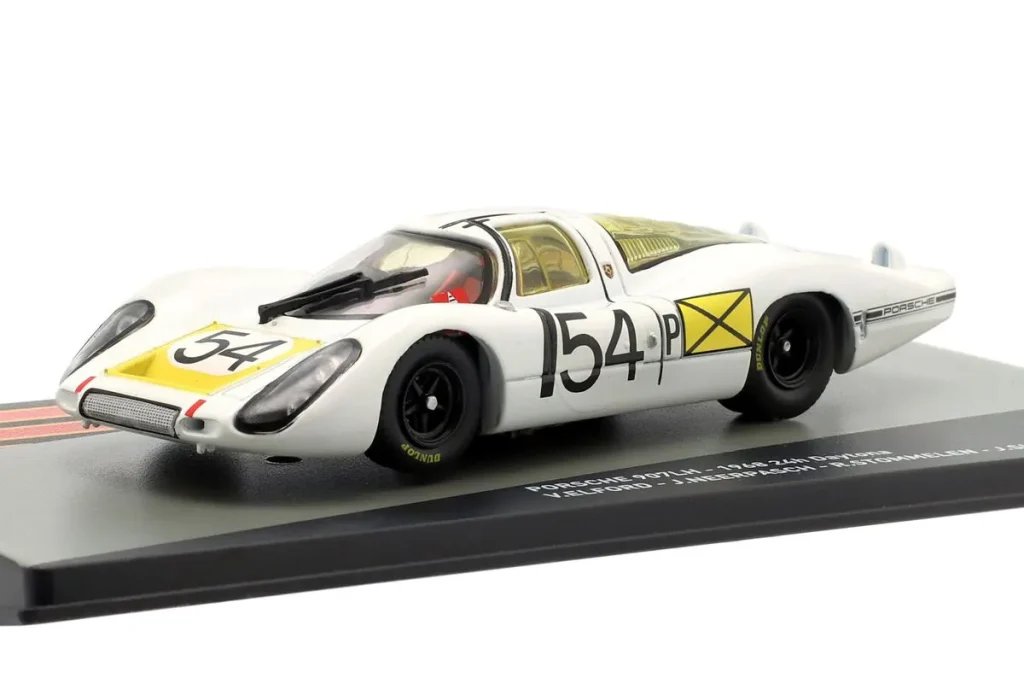 โมเดลรถ 1:43 Porsche 907LH #54 Vic Elford, Jochen Neerpasch, Rolf Stommelen, Jo Siffert, Hans Herrmann 24 ชั่วโมง เดย์โทนา ปี 1968 Altaya