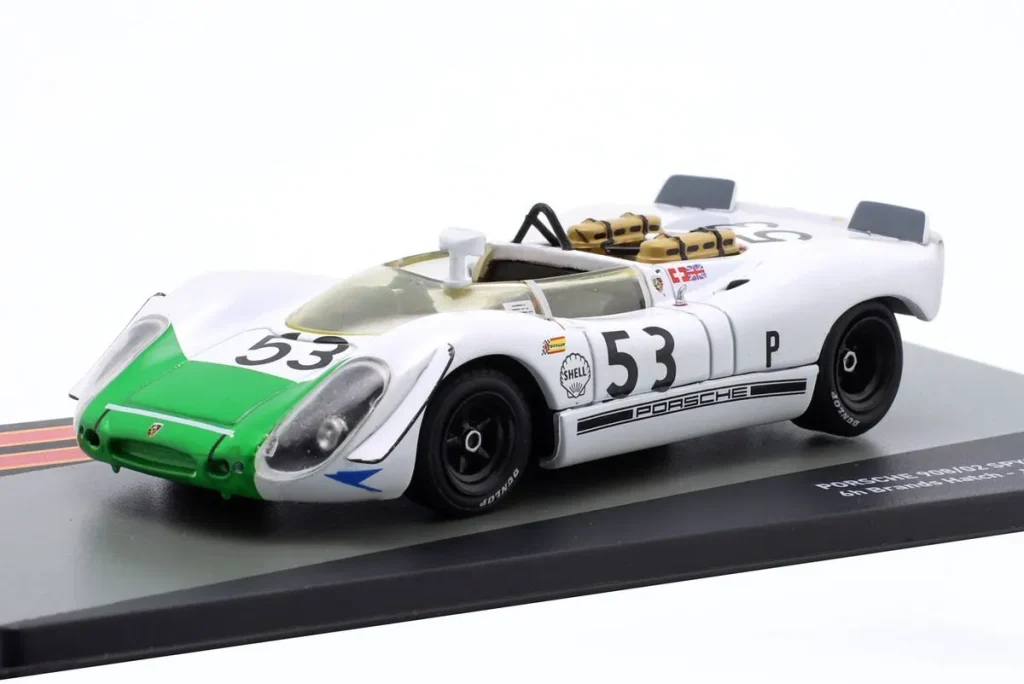 โมเดลรถ 1:43 Porsche 908/02 Spyder #53 Jo Siffert, Brian Redman ผู้ชนะ 6h Brands Hatch ปี 1969 Altaya