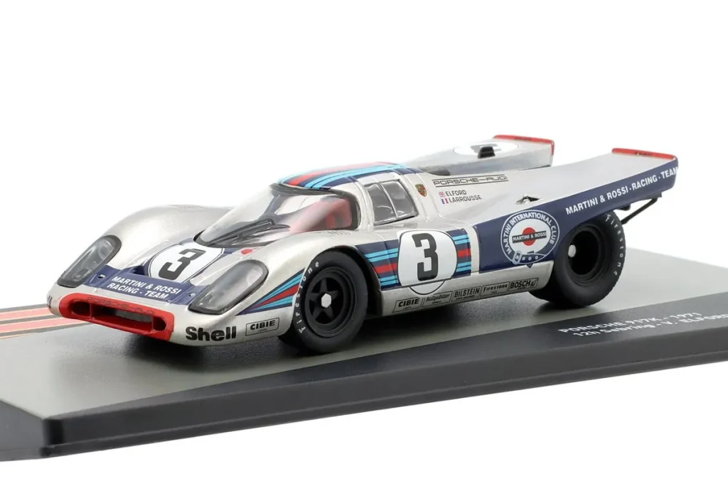 โมเดลรถ 1:43 Porsche 917K #3 Vic Elford, Gérard Larrousse ผู้ชนะ 12h Sebring ปี 1971 Altaya