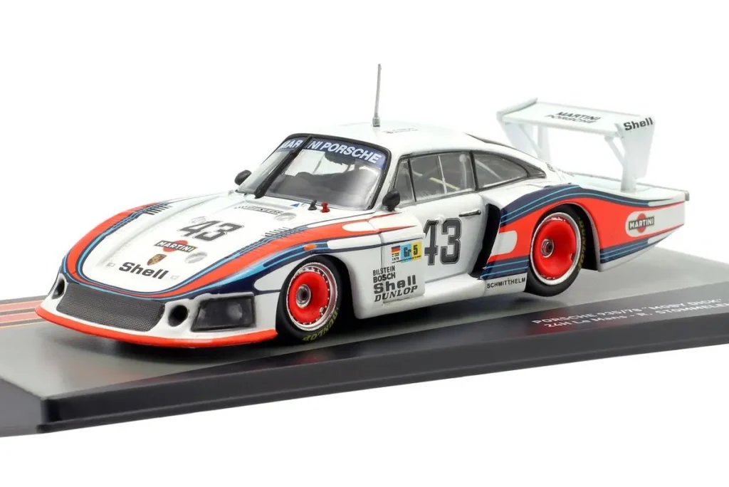 โมเดลรถ 1:43 Porsche 935/78 “Moby Dick” #43 Manfred Schurti, Rolf Stommelen อันดับ 8 24h LeMans ปี 1978 Altaya
